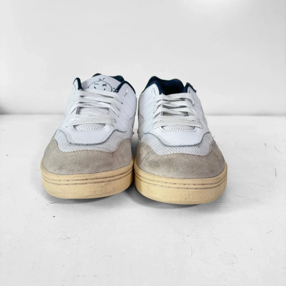 Etnies‎ Snake Skate Shoes White Grey Suede Mesh Low Top Sneakers M 8.5 W 10